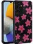 Samsung Galaxy M23 Kılıf Simli Desenli Kamera Korumalı Parlak Popy Kapak - Çiçek 1
