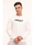 Ml Zuhn 16ıtl521 4pr Kırık Beyaz Erkek Sweatshirt 1