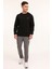 M-Watts C Neck Swt 4pr Siyah Erkek Sweatshirt 3