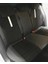 Skoda Rapıd 2015 2018 Arası Uyumlu Arka Sırt 2+1 Model Siyah Taytüyü Siyah Deri Karışımı Beyaz Şerit 2