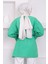 Yeşil Beli İpli Kol Detaylı Tunik 3