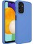 Samsung Galaxy A13 4g Kılıf Metal Çerçeve ve Buton Tasarımlı Silikon Luna Kapak - Lavendery Gray 1