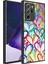 Samsung Galaxy Note 20 Ultra Kılıf Aynalı Desenli Kamera Korumalı Parlak Mirror Kapak - Kalp 1