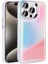 Apple iPhone 15 Pro Max Kılıf Airbagli Renkli Arka Yüzey Boncuk Tasarımlı Kumul Kapak - Pembe 1