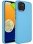 Samsung Galaxy A03 Kılıf Metal Çerçeve ve Buton Tasarımlı Silikon Luna Kapak - Sierra Mavi 1