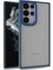 Samsung Galaxy S22 Ultra Kılıf Flora Kapak - Mavi 1