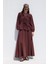 Bağlama Detaylı Müslin Bluz Bordo 3