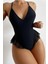 Bscitirstore Siyah Fırfırlı Bodysuit Özel Tasarım Fileli 1