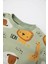 Erkek Bebek Pijama Takımı Penye Safari Desenli Uzun Kollu Üst Uzun Alt D3553A524WN 3