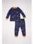 Erkek Bebek Pijama Takım Yıldız Desenli Penye Uzun Kollu Üst Beli Lastikli Uzun Alt D3554A524WN 1