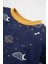 Erkek Bebek Pijama Takım Yıldız Desenli Penye Uzun Kollu Üst Beli Lastikli Uzun Alt D3554A524WN 3