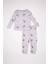 Kız Bebek Pijama Takım Desenli Uzun Kollu Üst Beli Lastikli Uzun Alt D3622A524WN 1