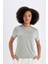 Fit Standart Fit Bisiklet Yaka Sporcu Basic Kısa Kollu Tişört D2296AX24AU 4