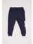 Erkek Bebek 2'li Takım Etiket Baskılı Bisiklet Yaka Sweatshirt Selanik Kumaş Beli Lastikli Jogger Eşofman Altı D4647A524AU 2