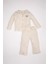 Erkek Bebek Pijama Takımı Çizgili Uzun Kollu Üst Uzun Alt D3548A524WN 1