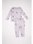 Kız Bebek Pijama Takım Desenli Uzun Kollu Üst Beli Lastikli Uzun Alt D3622A524WN 4