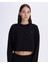 Greta Kadın Siyah Comfort Fit Sweatshirt 2