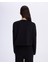 Greta Kadın Siyah Comfort Fit Sweatshirt 4