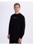 Authentic Alec Erkek Siyah Comfort Fit Sweatshirt 2