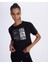 Authentic Asty Kadın Siyah Comfort Fit Tişört 2