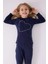 Kız Çocuk Uzun Kol Pijama Takım AR3050 Lacivert 3