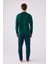 Erkek Koyu Yeşil Uzun Kol Pijama Takım 5
