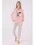 Kadın Uzun Kol Pijama Takım AR3057 Açık Pembe 1