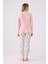 Kadın Uzun Kol Pijama Takım AR3057 Açık Pembe 5