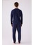 Erkek Uzun Kol Pijama Takım AR3130 Lacivert 5