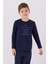 Erkek Çocuk Uzun Kol Pijama Takım AR3130 Lacivert 2
