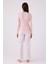Kadın Uzun Kol Pijama Takım AR3120 Soft Pembe 5