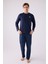Erkek Uzun Kol Pijama Takım AR3147 Lacivert 3