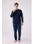 Erkek Uzun Kol Pijama Takım AR3146 Lacivert 3