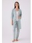 Pıerre Cardın Kadın Uzun Kol Pijama Takım PC8905 Krem 1
