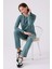 Pıerre Cardın Kadın Uzun Kol Pijama Takım PC8923 Petrol Yeşili 3