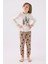Erkek Çocuk Krem Uzun Kol Pijama Takım 1