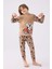 Erkek Çocuk Uzun Kol Pijama Takım RP3446 Vizon 1