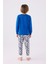 Erkek Çocuk Uzun Kol Pijama Takım RP3439 Cobalt 5