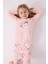 Kız Çocuk Uzun Kol Pijama Takım RP3461 Açık Pembe 3