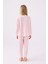 Kız Çocuk Uzun Kol Pijama Takım US1987 Açık Pembe 5