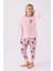 Kız Çocuk Uzun Kol Pijama Takım RP3491 Açık Pembe 1
