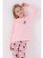 Kız Çocuk Uzun Kol Pijama Takım RP3491 Açık Pembe 2