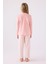 Kız Çocuk Uzun Kol Pijama Takım RP3479 Pembe 5