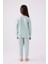 Kız Çocuk Uzun Kol Pijama Takım RP3464 Su Yeşili 5