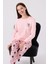 Kadın Pembe Uzun Kol Pijama Takım 3