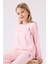 Kız Çocuk Uzun Kol Pijama Takım US1986 Açık Pembe 2