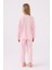 Kız Çocuk Uzun Kol Pijama Takım US1986 Açık Pembe 5