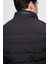 Slim Fit Siyah Gizlenebilir Kapüşonlu Elyaf Dolgulu Rüzgar Geçirmez Mont 3EC073151002M 6