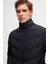 Slim Fit Lacivert Gizlenebilir Kapüşonlu Elyaf Dolgulu Rüzgar Geçirmez Mont 3EC073151002M 3