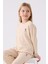 Kız Çocuk Krem Uzun Kol Pijama Takım 2